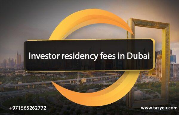 Investor residency fees in Dubai